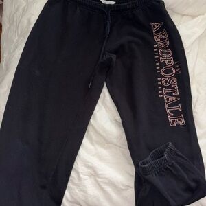 Aeropostale Kids Black Joggers with Logo